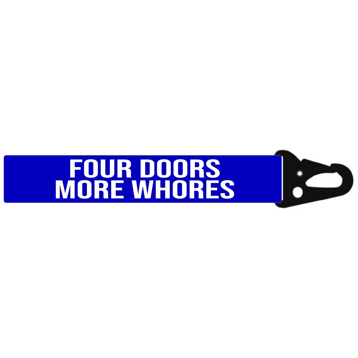 FOUR DOORS MORE WHORE'S MINI LANYARD KEYCHAIN