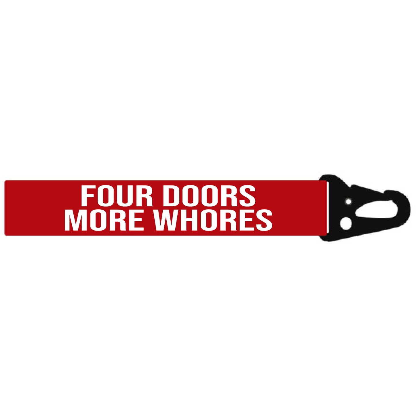 FOUR DOORS MORE WHORE'S MINI LANYARD KEYCHAIN