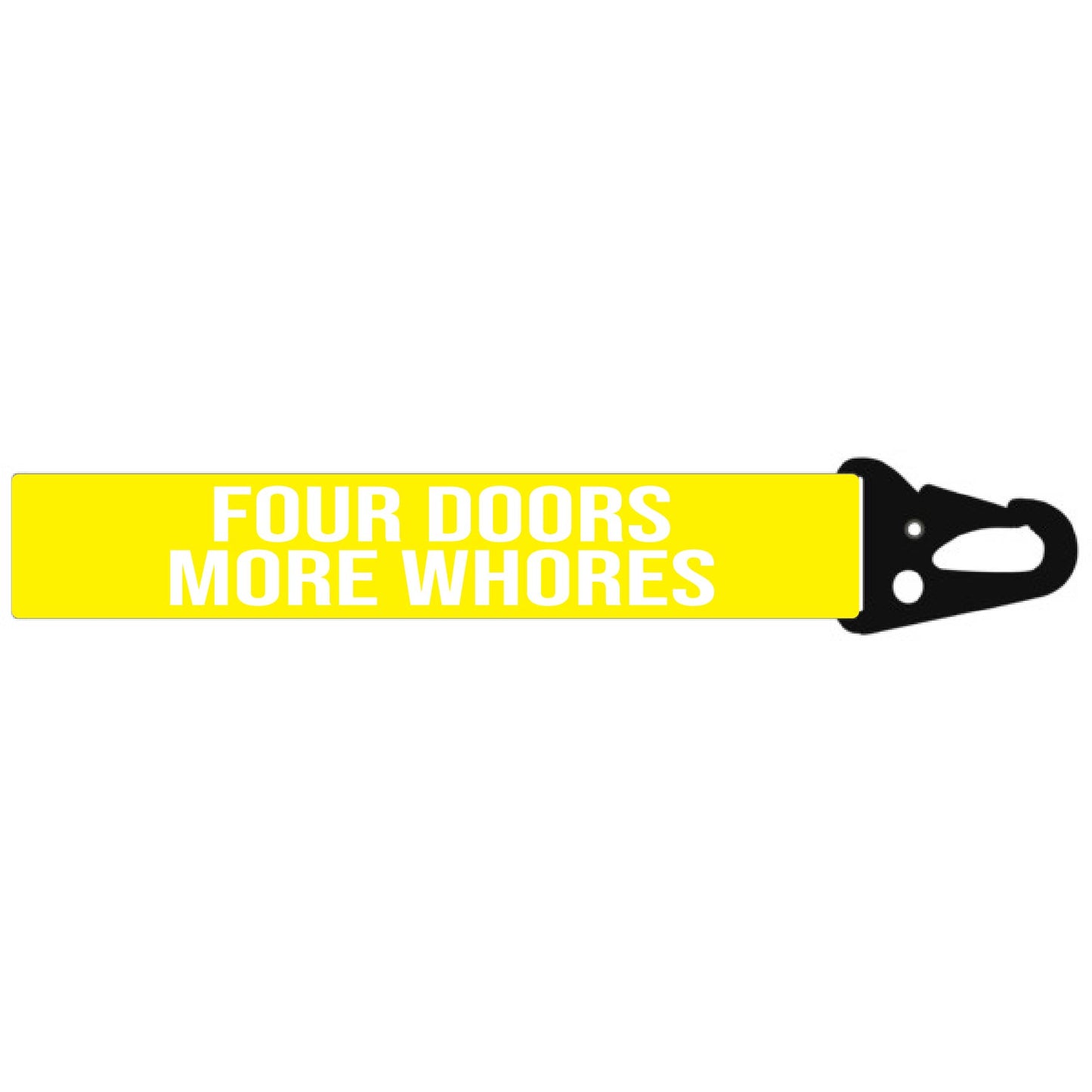 FOUR DOORS MORE WHORE'S MINI LANYARD KEYCHAIN