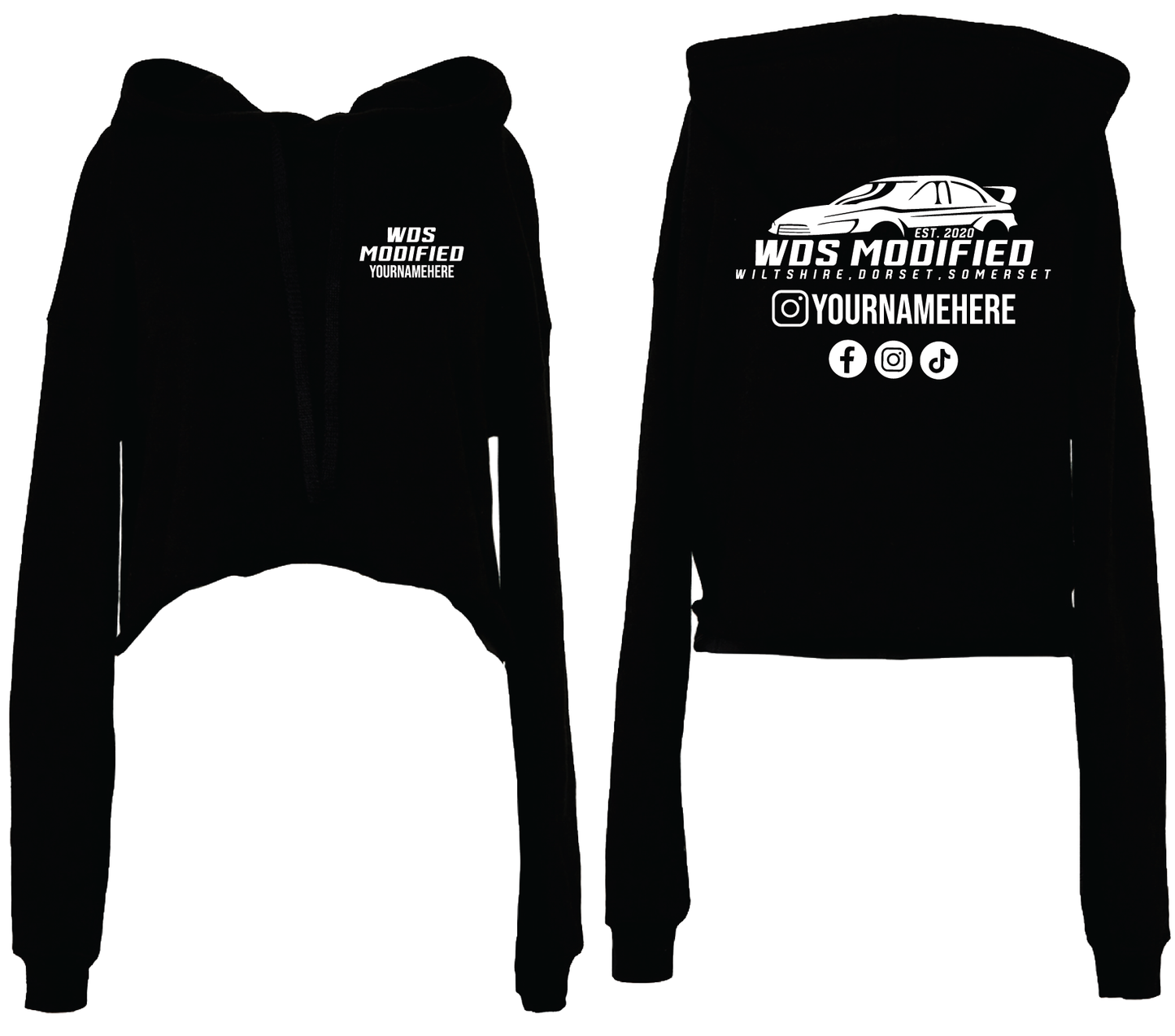 WDS CROP HOODIE