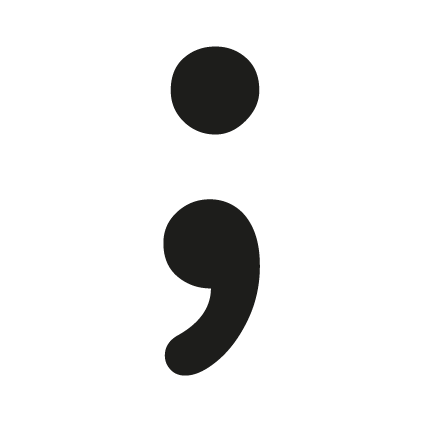 SEMI COLON Decal