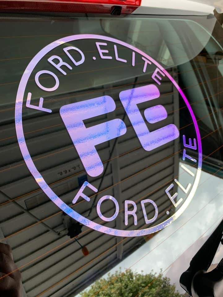 Ford Elite Circle Sticker 285MM
