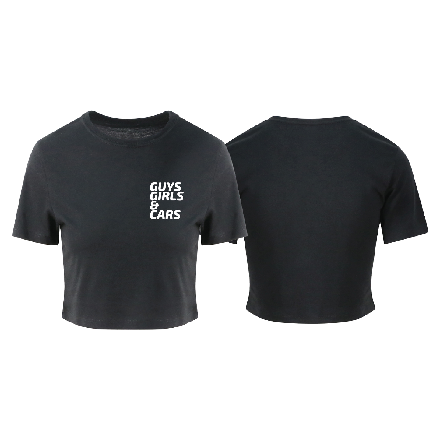 GUYS GIRLS & CARS CROP T-SHIRT