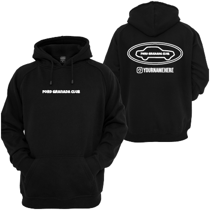 FORD GRANADA CLUB HOODIE PERSONALISED