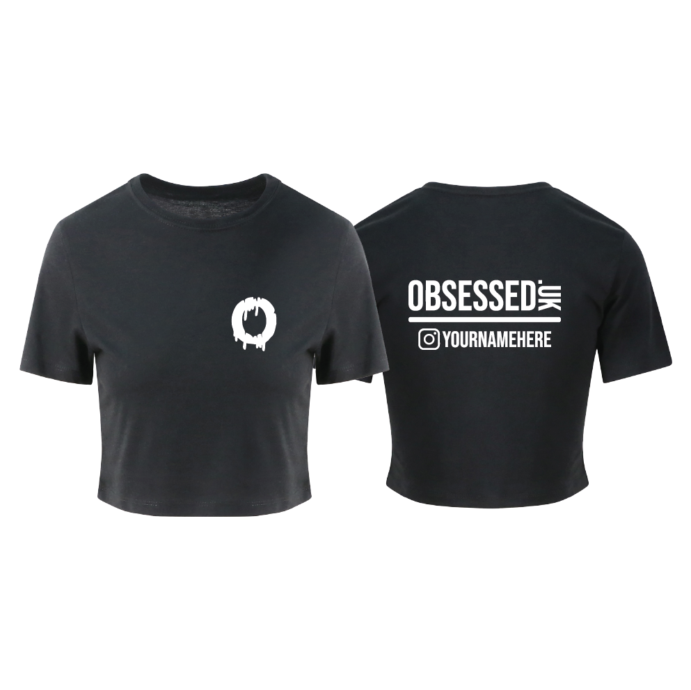 PERSONALISED OBSESSED.UK CROP TOP