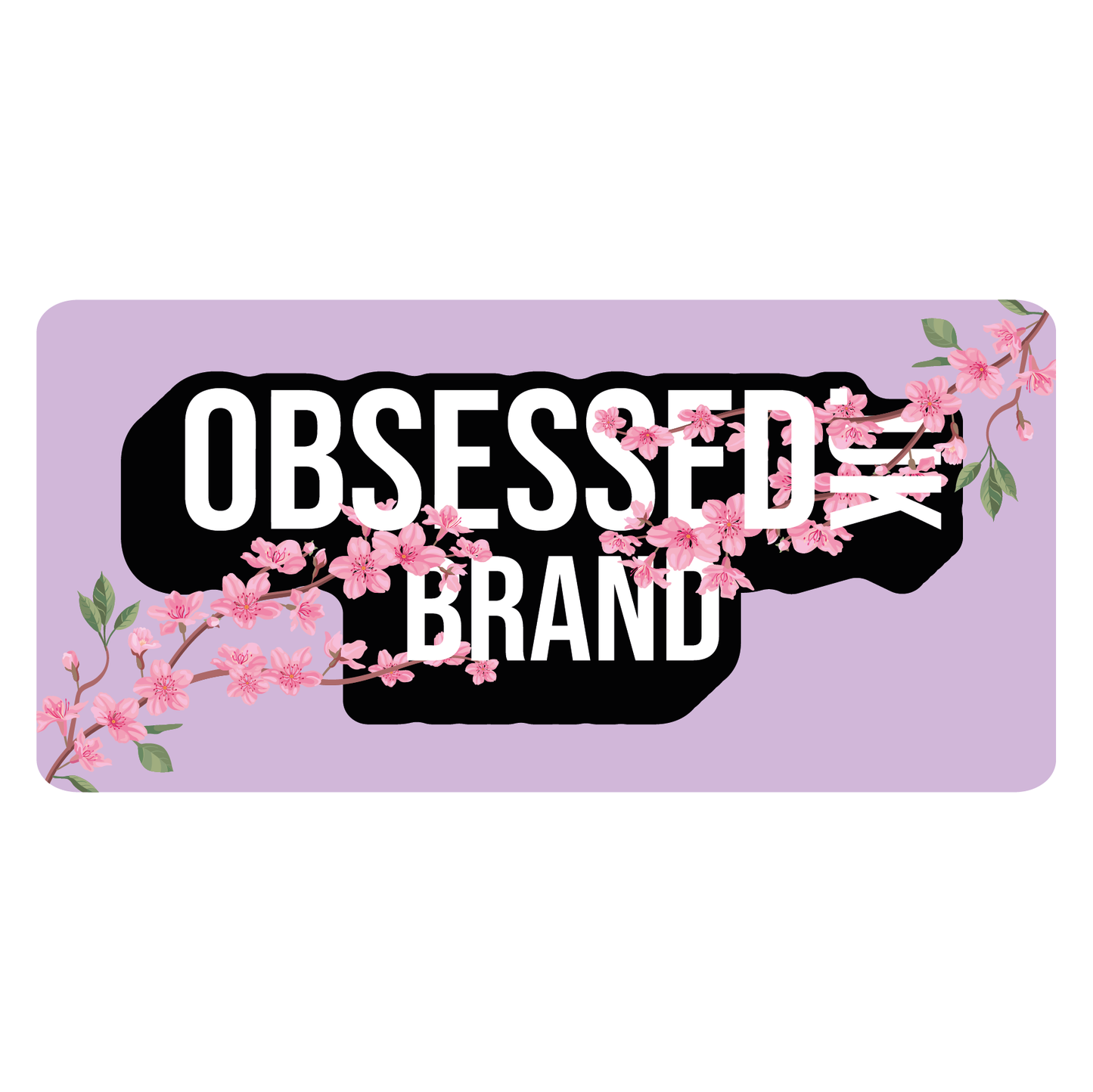 PURPLE CHERRY BLOSSOM FRONT LOGO HOODIE