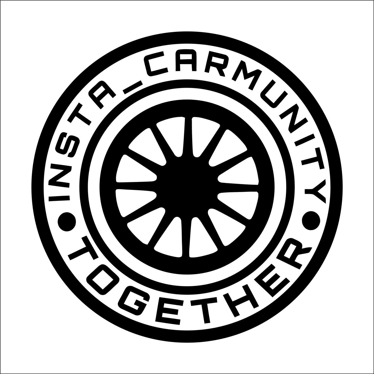 INSTA CARMUNITY 280MM STICKER