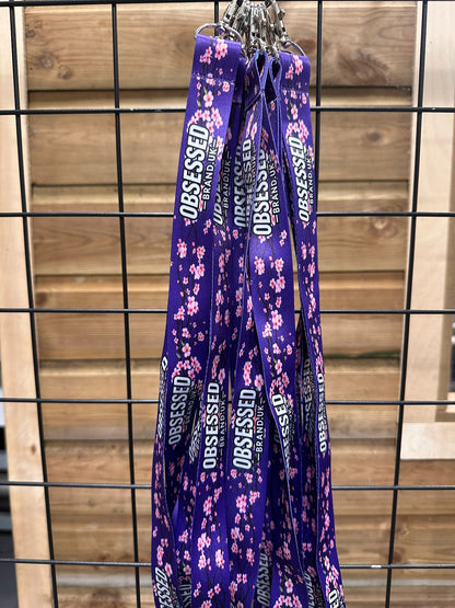 Obsessed Brand Sakura Cherry Blossom Lanyard