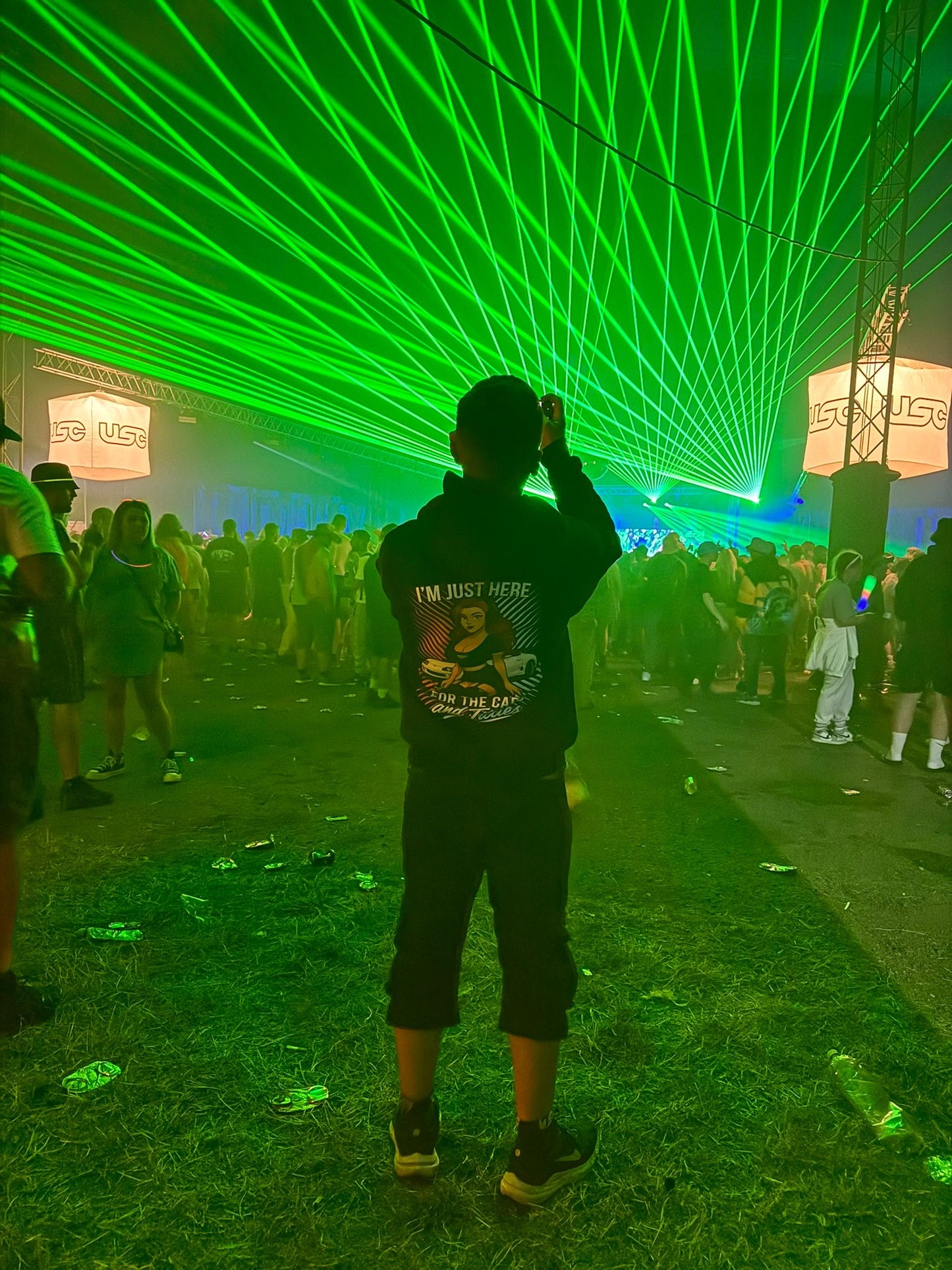 I’m Just Here for the Cars and Titties – Graphic JDM Over Sized Style Hoodie