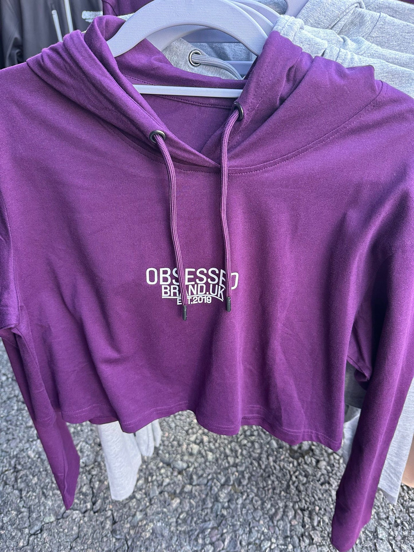 Women’s Cropped Hooded Long Sleeve T-Shirt