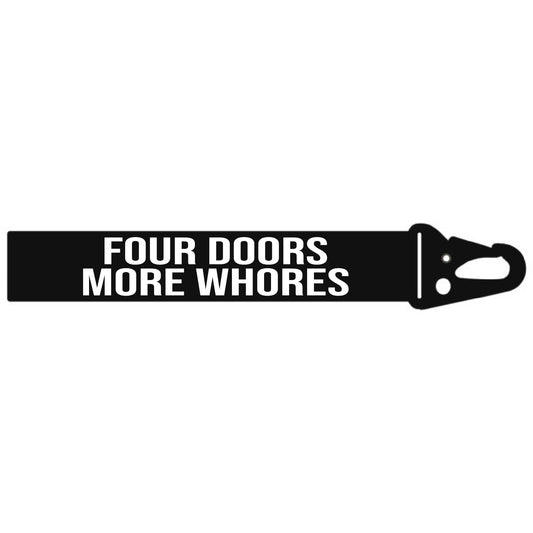 FOUR DOORS MORE WHORE'S MINI LANYARD KEYCHAIN