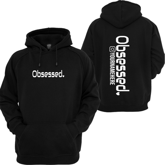 OBSESSED HEART HOODIE PERSONALISED