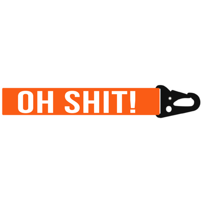 OH SHIT!  MINI LANYARD KEYCHAIN