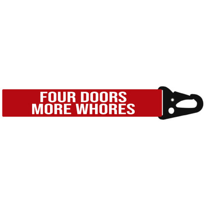 FOUR DOORS MORE WHORE'S MINI LANYARD KEYCHAIN