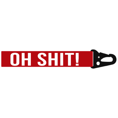OH SHIT!  MINI LANYARD KEYCHAIN