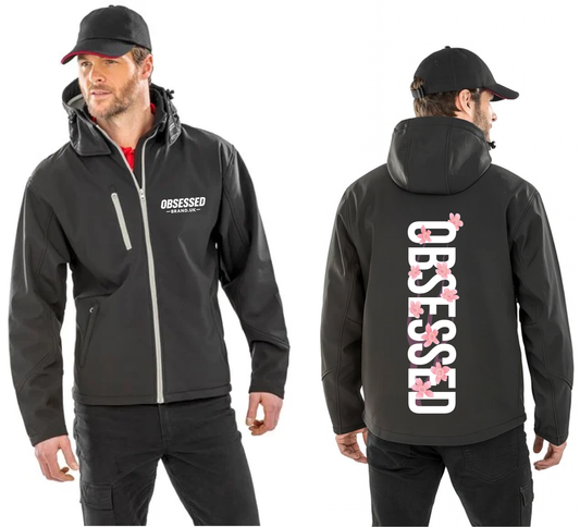🖤 OBSESSED BRAND UK – Cherry Blossom Soft-Shell Jacket