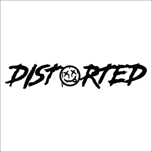 DISTORTED LARGE 550M STICKER