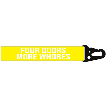 FOUR DOORS MORE WHORE'S MINI LANYARD KEYCHAIN