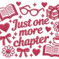 Just One More Chapter Bookish Embroidered T-Shirt