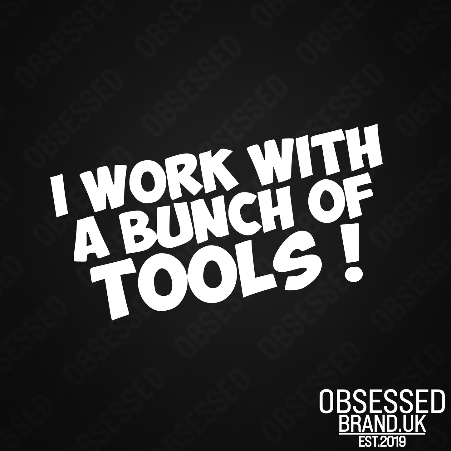 I WORK WITH A BUNCH OF TOOLS