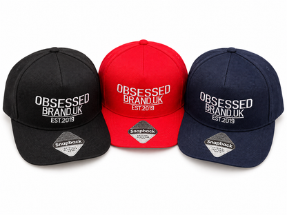 OBSESSED Classic Logo Snapback group overhead