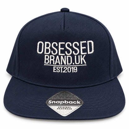 OBSESSED Classic Logo Snapback navy