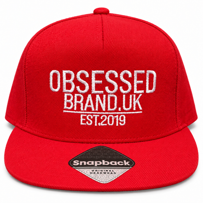OBSESSED Classic Logo Snapback red