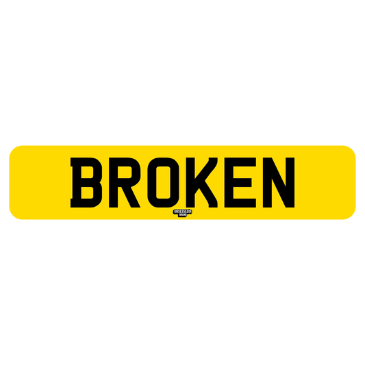 BROKEN PRINTED SHOW PLATE