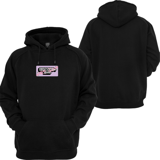 PURPLE CHERRY BLOSSOM FRONT LOGO HOODIE