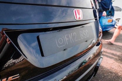 Black Honda with subtle grey @FK2_BSC rear show plate
