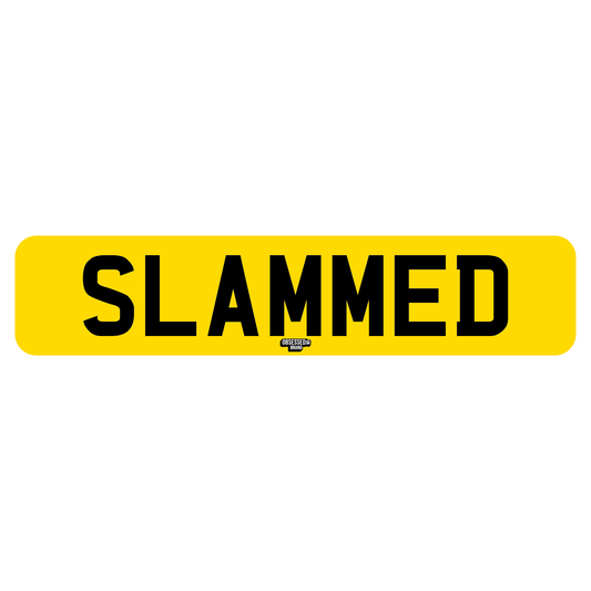 SLAMMED PRINTED SHOW PLATE