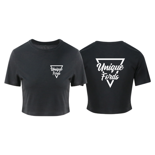 UNIQUE FORD CROP TEE TRIANGLE LOGO