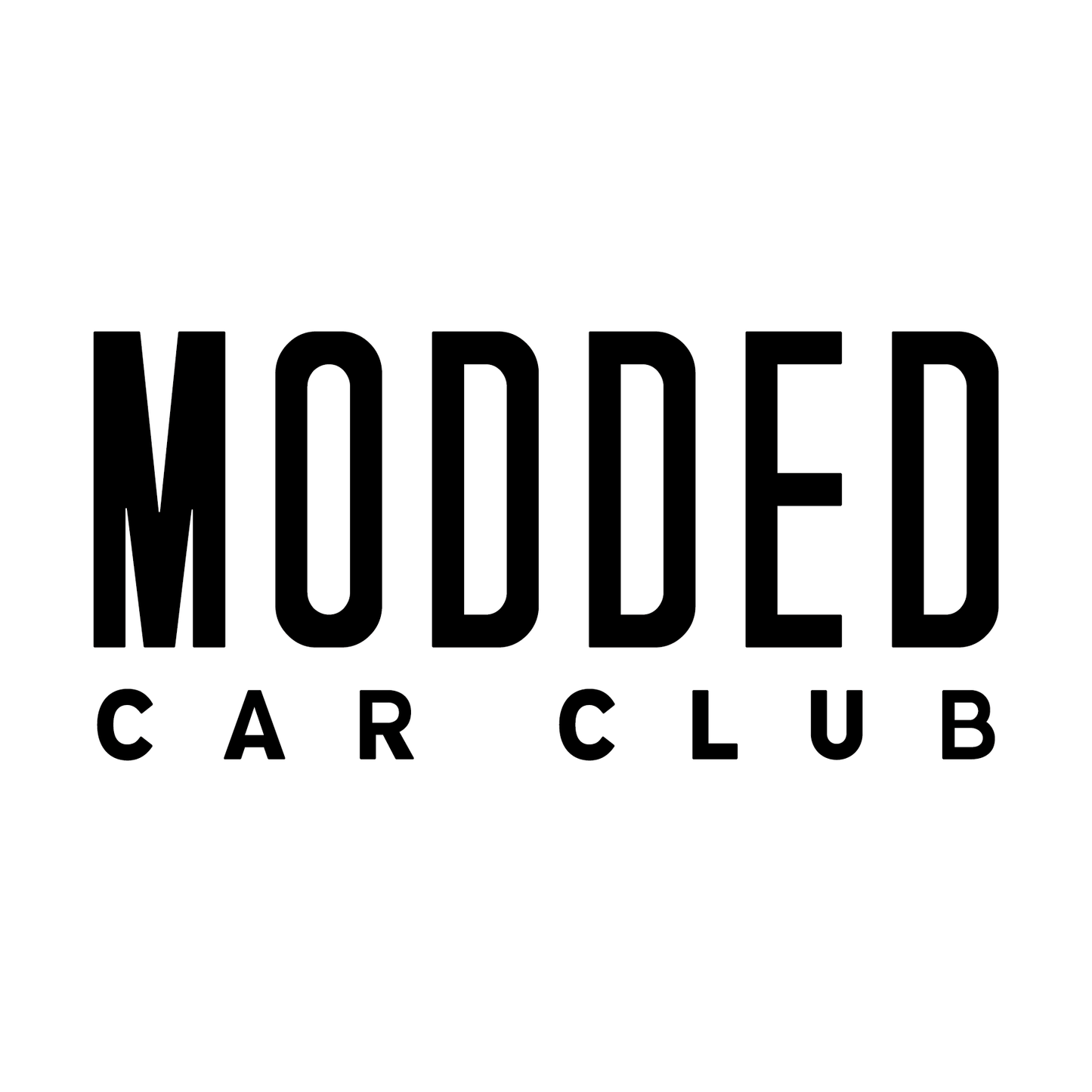 MODDED CAR CLUB 250MM DECAL