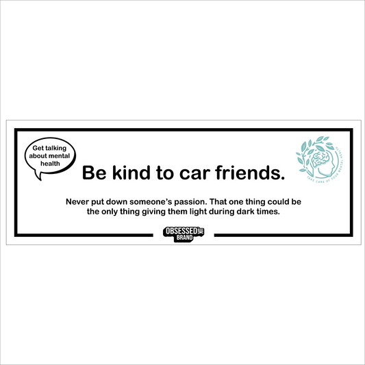 Be Kind To Car Friends Slap Sticker