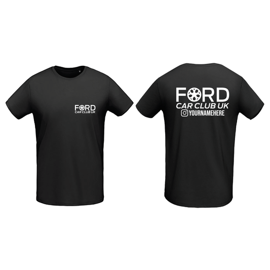 FORD CAR CLUB UK PERSONALISED T-SHIRT