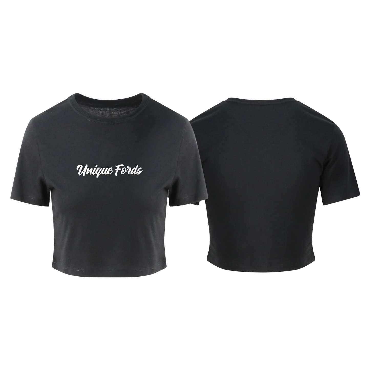 UNIQUE FORD CROP TEE STRAIGHT LOGO