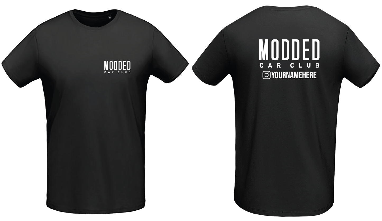 MODDED CAR CLUB PERSONALISED T-SHIRT